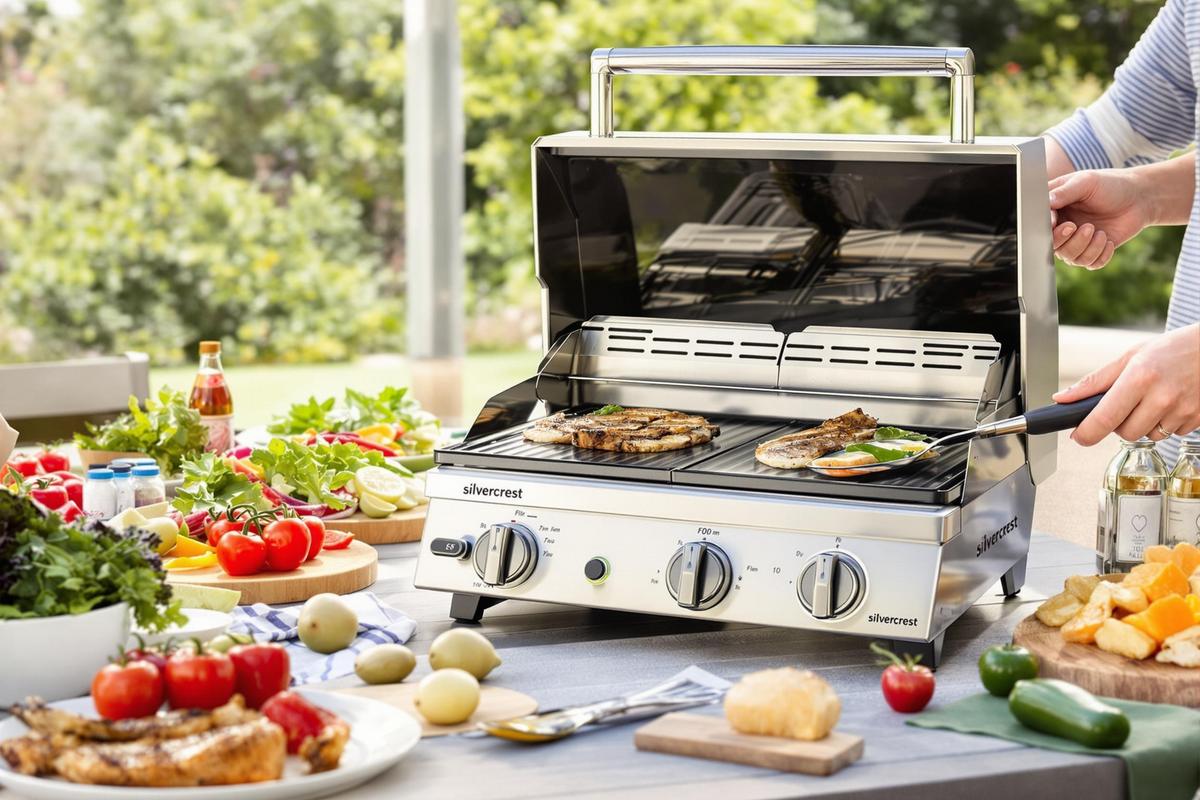 Grill et plancha en même temps, ce grill de table Silvercrest vendu par Lidl est disponible à moins de 50 euros.jpg