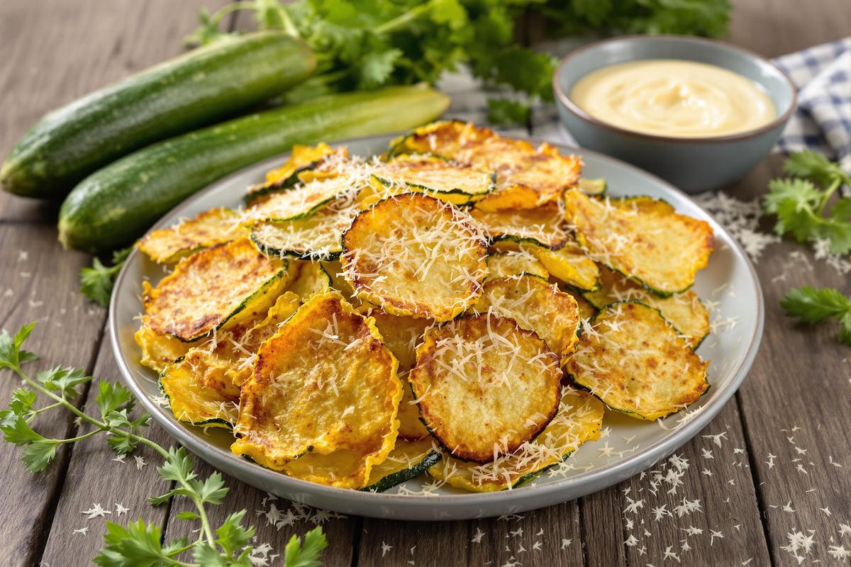 Cette recette de chips au parmesan et courgette est la recette la plus simple du monde pour l'apéro cet été.jpg